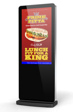 Load image into Gallery viewer, Android 65&quot; 4k Freestanding Digital Poster - Digital Signage in Black

