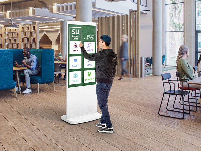 50" Freestanding PCAP Touch Screen Poster - Digital Poster