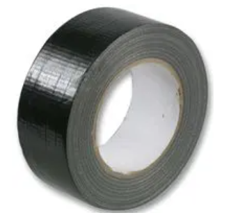 Waterproof Black Gaffer Tape 50mm x 50m in Pack of 12 rolls