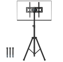 Load image into Gallery viewer, Tripod TV stand 30&quot;-60&quot; tilt swivel and raise easy to use light weight stand.
