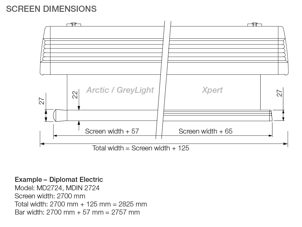 Euroscreen Diplomat Electric Projection Screen