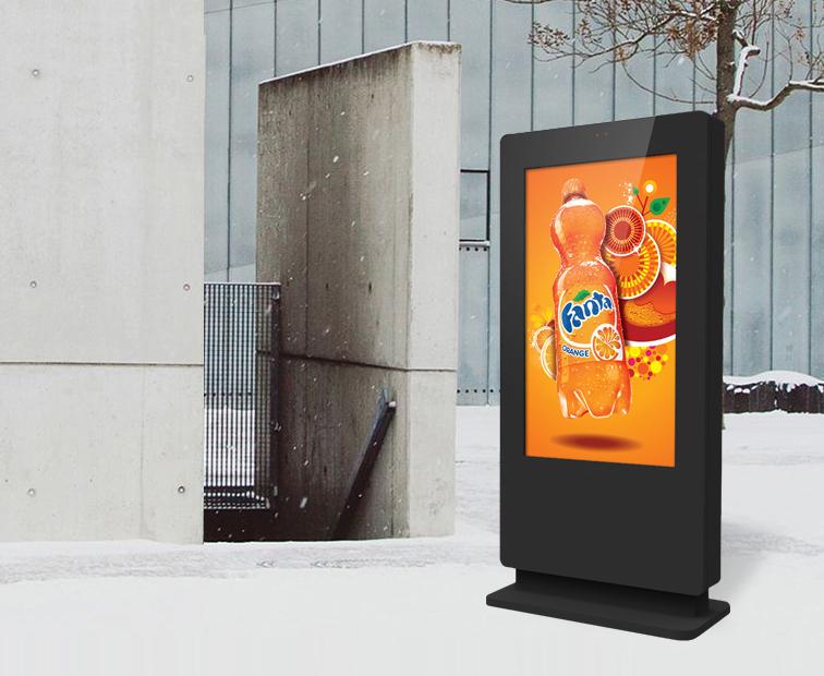 Freestanding 43" to 86" PCAP Outdoor Touch Screen Poster