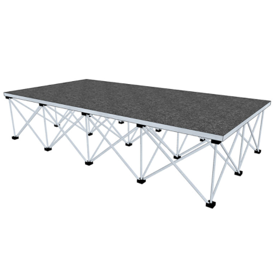 Hire of Portable Stage 2m x 1m Sections with expandable 1ft high riser