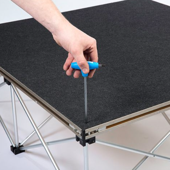 Hire of Portable Stage 2m x 1m Sections with expandable 1ft high riser