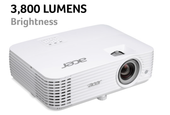 Acer H6830BD DLP Projector (4K (3840 x 2160), 10,000:1, 4000 lumens, 16:9, 10000hrs) 4000 ANSI lumens 2160p (3840x2160) 16:9 Multimedia Projector