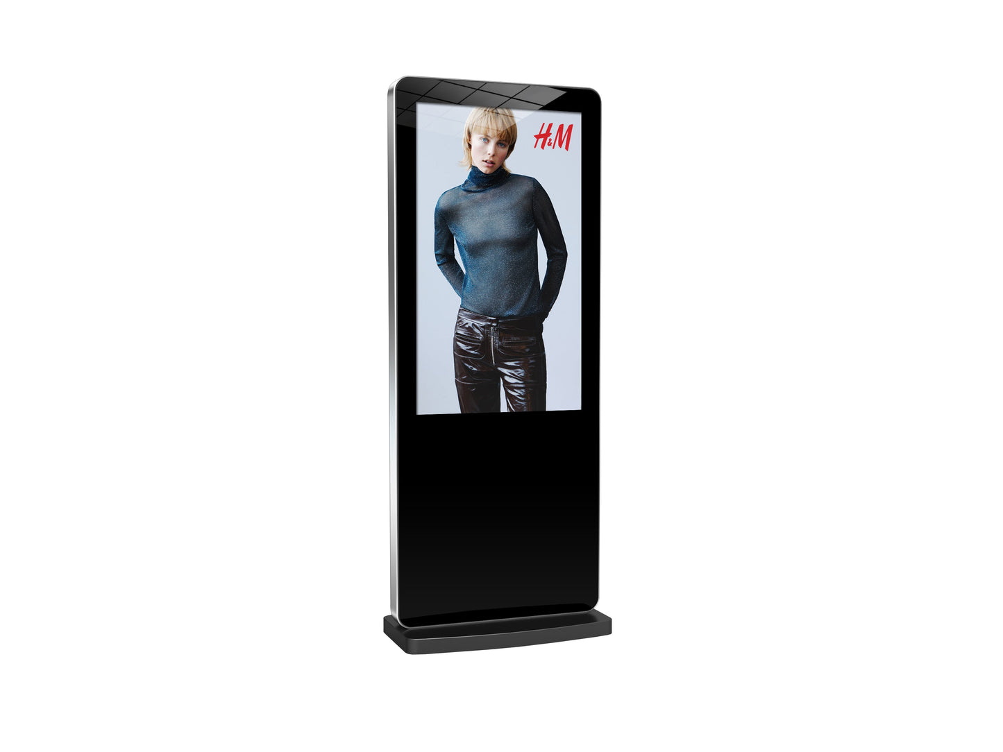 Android 50" Freestanding Digital Poster - Digital Signage in White