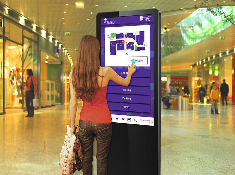 50" Freestanding PCAP Touch Screen Poster - Digital Poster