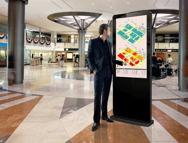 50" Freestanding PCAP Touch Screen Poster - Digital Poster