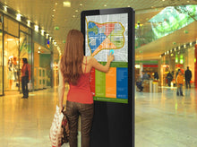 Load image into Gallery viewer, 50&quot; Freestanding PCAP Touch Screen Poster - Digital Poster
