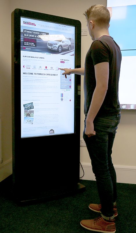 50" Freestanding PCAP Touch Screen Poster - Digital Poster