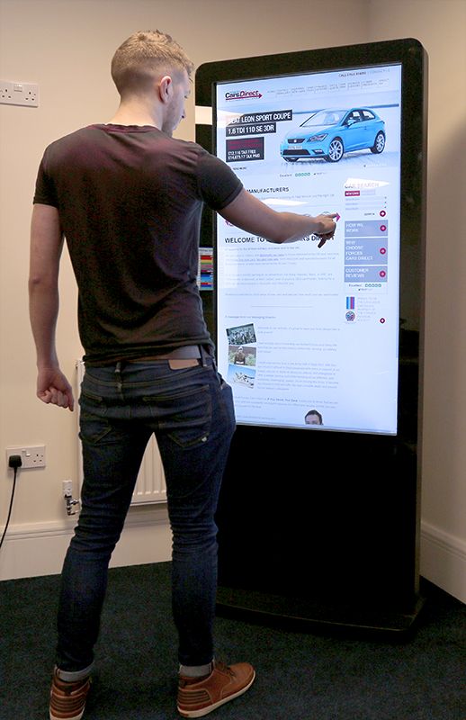 50" Freestanding PCAP Touch Screen Poster - Digital Poster