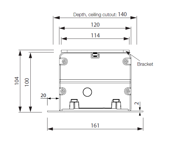 Euroscreen Sesame Electric Recessed Projection Screen