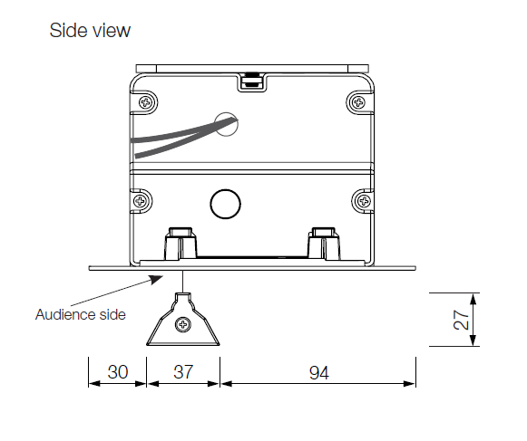 Euroscreen Sesame Electric Recessed Projection Screen