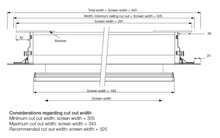 Load image into Gallery viewer, Euroscreen Sesame Electric Recessed Projection Screen
