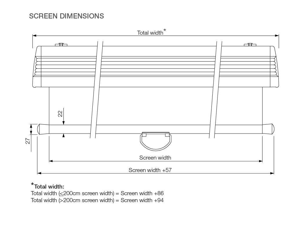 Euroscreen Diplomat Manual Projection Screen